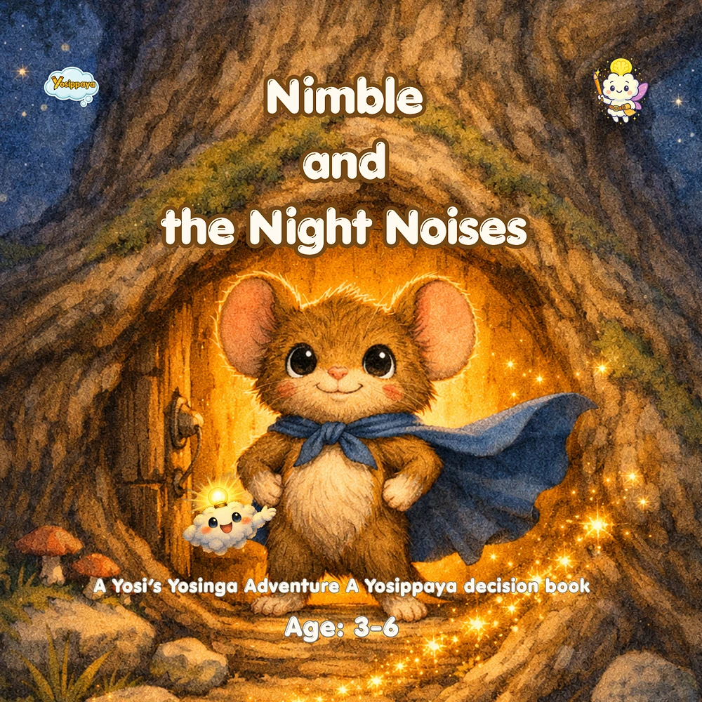 Nimble and the Night Noises, a Yosippaya story prompt book cover